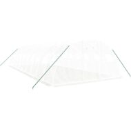 vidaXL PE Blanco Acero Invernadero Túnel - Imagen 2