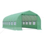 Outsunny 6 × 3 × 2 m Metal PE Invernadero Túnel