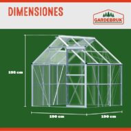 Gardebruk Policarbonato Aluminio Invernadero - Imagen 2