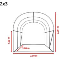 TOOLPORT PE 180g/m² Blanco Invernadero Túnel - Imagen 2