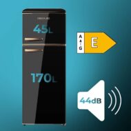 Cecotec Bolero CoolMarket 2D Origin 215L E Negro Frigorífico E - Imagen 2