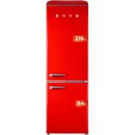 EVVO F55 216L 84L Clase E Rojo Frigorífico Combi E