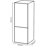 KC1850CIX 296L Frigorífico Combi Kromsline F - Imagen 2