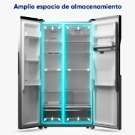 Acero Inoxidable E Frigorífico Americano Origial COOL AND FREEZE SBS 529L E - Imagen 3