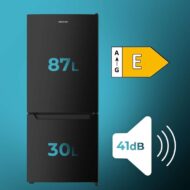 Cecotec Combi 117 DF 117 L Clasificación E Negro Frigorífico Combinado E - Imagen 2