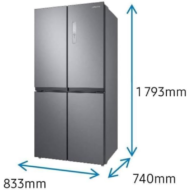 Americano Samsung RF48A400EM9/EF 488L No Frost Frigorífico E - Imagen 3