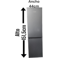 Gris-Inox Frigorífico Combi ELECSAN CO1545W 151 cm 2 Puertas E - Imagen 2