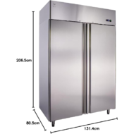 METRO Professional GRE1400 940L Acero Inoxidable Frigorífico B - Imagen 4