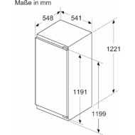 Integrable Bosch KIR41VFE0 1.22m 204L Blanco Frigorífico E - Imagen 2