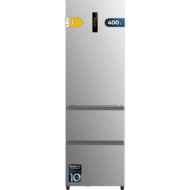 400L Inox Frigorífico Combi Cecotec Bolero CoolMarket Combi FD 400 E