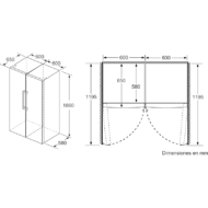 346L Blanco Frigorífico Balay 3FCE563WE E - Imagen 5