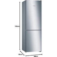 Combi Bosch KGN36VLEA 324L No Frost Frigorífico E - Imagen 2