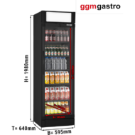 Comercial GGM Gastro GK374UES 347L Bebidas Refrigerador E - Imagen 4