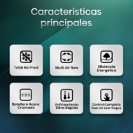 Frigorífico Hisense RS677N4BIE 519L No Frost Inox Americano E - Imagen 3