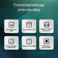 2 Puertas Hisense RT267D4AWE 206L Blanco Frigorífico E - Imagen 3