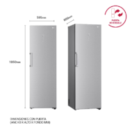 LG GLM71MBCSF 1.86m 386L No Frost Frigorífico D - Imagen 7
