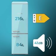 Cecotec Bolero CoolMarket Combi Origin 300 300L E Azul Frigorífico E - Imagen 2