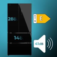 Cecotec Bolero CoolMarket FD 436 83,6 x 183 cm 436 L Clasificación E Frigorífico Puerta Francesa E - Imagen 3