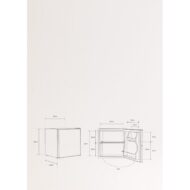 CREATE FRIDGE MINIBAR 43L 65W Clase de eficiencia energética F Negro Nevera minibar F - Imagen 3