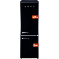 EVVO F55 216L 84L Clase E Negro Frigorífico Combi E