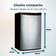 Cecotec Bolero Coolmarket TT Origin 90 90L Clase de eficiencia energética E Inox Frigorífico mini E - Imagen 3