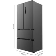 Cecotec Bolero CoolMarket FD 436 Dark 183 x 84 cm 436 L Clasificación E Frigorífico Puerta Francesa E - Imagen 6