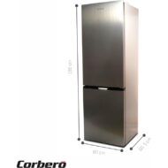 Corberó CCH18564NFX 63 x 59,5 x 188 cm 310 L 40 dB Clasificación E Inox Frigorífico Combinado D - Imagen 3