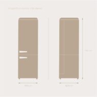 EVVO F55 216L 84L Clase E Negro Frigorífico Combi E - Imagen 5