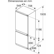 Bosch KIN96VFD0 Clasificación D Frigorífico Combinado Integrable E - Imagen 6