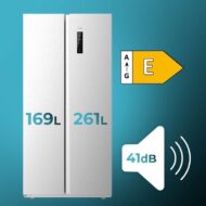 Cecotec SBS 430 84 x 176 cm 430 L Clasificación E Inox Frigorífico Side by Side E - Imagen 4