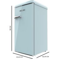 Cecotec Bolero CoolMarket TT Origin 90 90L F Azul Frigorífico mini F - Imagen 3