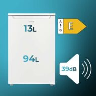 Cecotec Bolero CoolMarket TT 107 107L Clase de eficiencia energética E Blanco Frigorífico mini E - Imagen 4