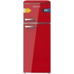 Cecotec Bolero CoolMarket 2D Origin 215L E Rojo Frigorífico E