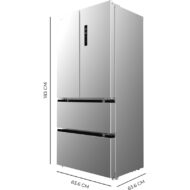 Cecotec Bolero CoolMarket FD 436 183 x 84 cm 436 L Clasificación E Inox Frigorífico Puerta Francesa E - Imagen 6