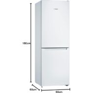 Bosch KGN33NWEA 176 x 60 x 66 cm 282 L Clasificación E Frigorífico Combinado E - Imagen 4